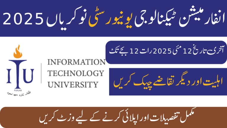 Information Technology University Jobs 2025