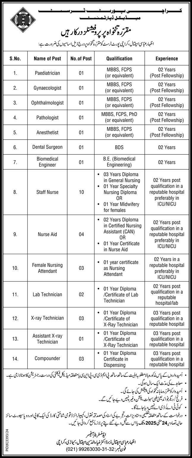 Karachi Port Trust (KPT) Jobs 2025