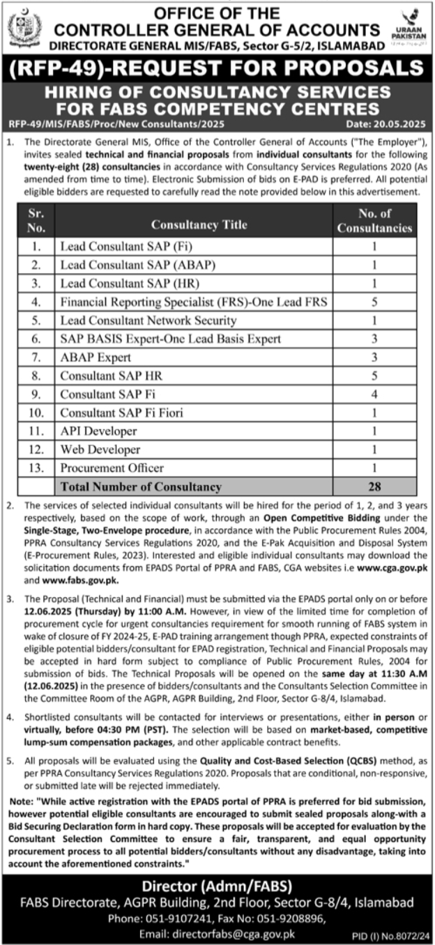 Controller General of Accounts CGA Jobs 2025 - Online Apply 2 Controller General of Accounts CGA Jobs