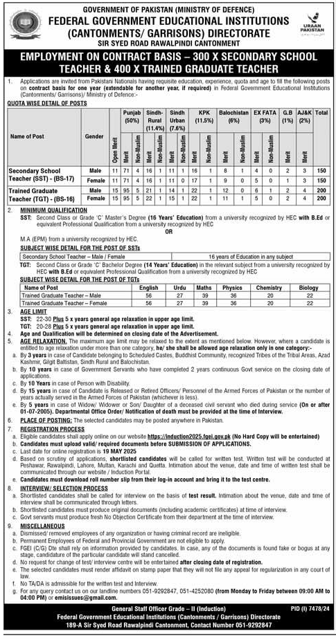 Teaching Jobs 2025 - SST and TGT 700+ Vacancies 2 Teaching Jobs 2025