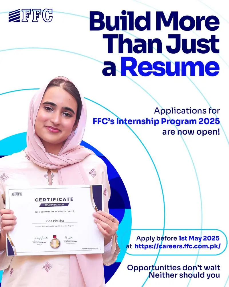 FFC Internship Program 2025 - Online Apply Lazmi Kro 2 FFC Internship Program 2025