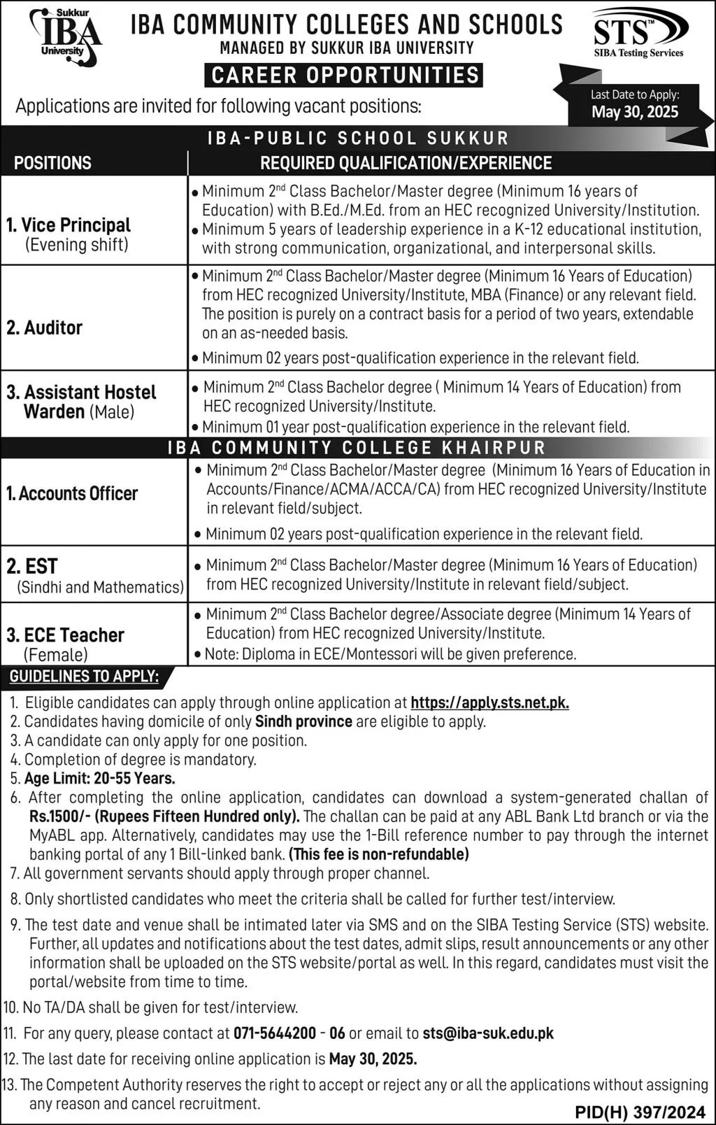 IBA Sukkur and Khairpur Jobs 2025 - Online Apply 2 IBA Sukkur and Khairpur Jobs 2025