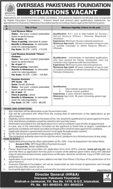 Overseas Pakistanis Foundation (OPF) Jobs 2025 - Online Apply 2 Overseas Pakistanis Foundation (OPF) Jobs