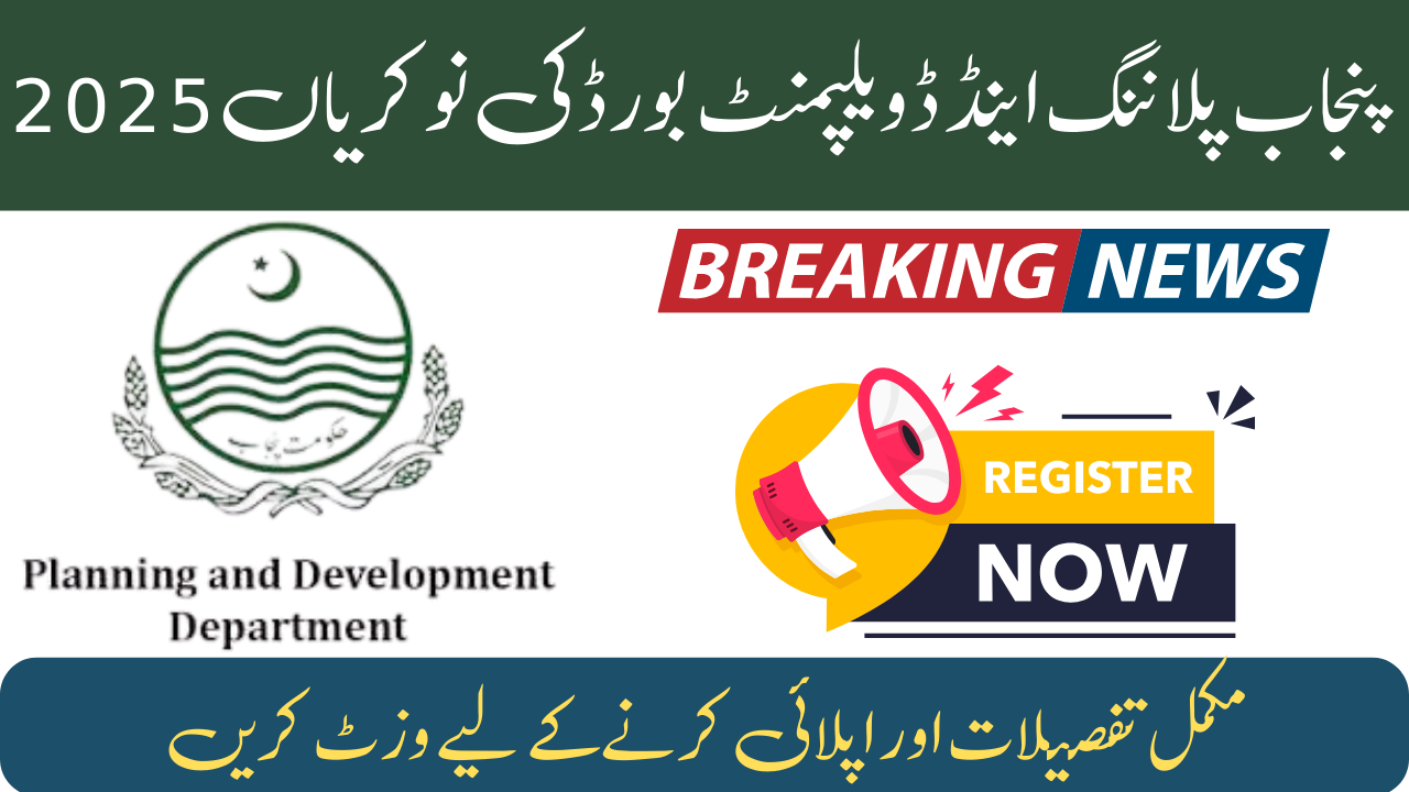 Punjab Planning and Development Board Jobs 2025