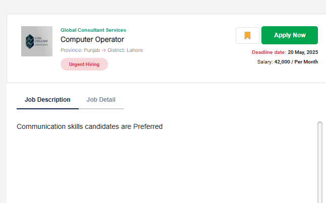 Computer Operator Jobs 2025 - Online Apply 2 Computer Operator Jobs