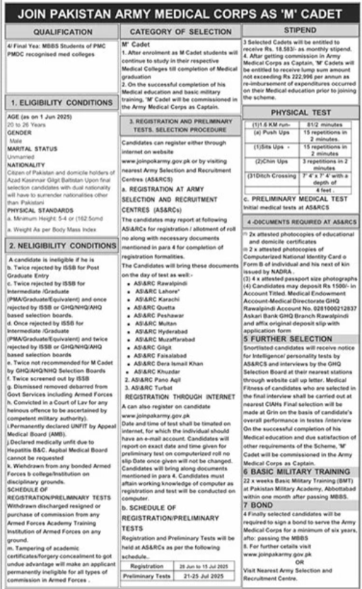Pakistan Army Jobs 2025 | Join as Medical Corps 2025 2 Pakistan Army Jobs 2025