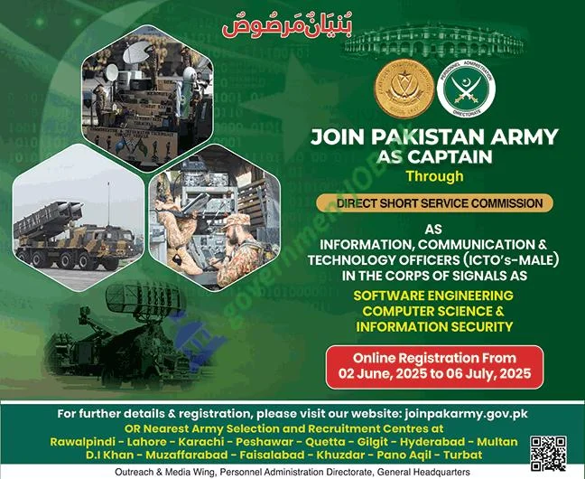 Pakistan Army Jobs 2025 - Join as Captain Jobs 2 Pakistan Army Jobs 2025
