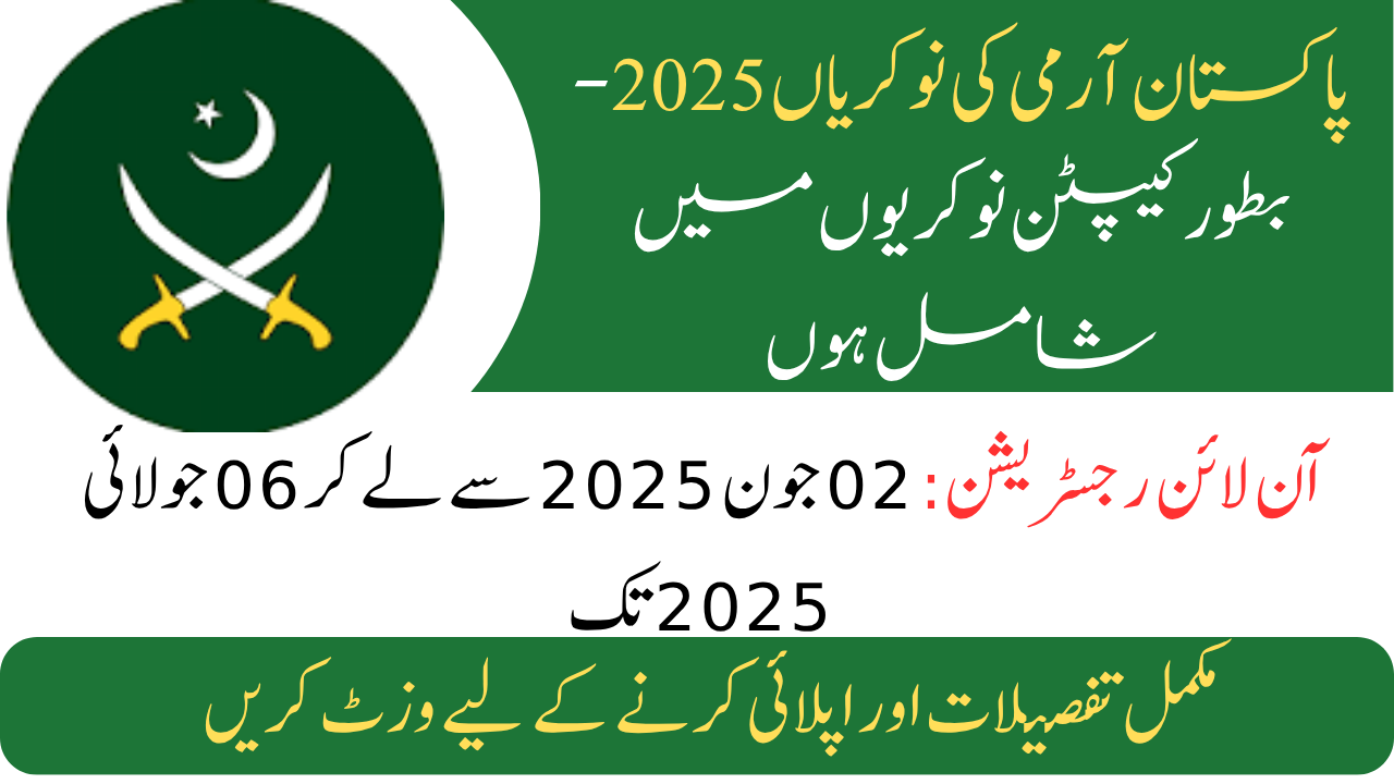 Pakistan Army Jobs 2025
